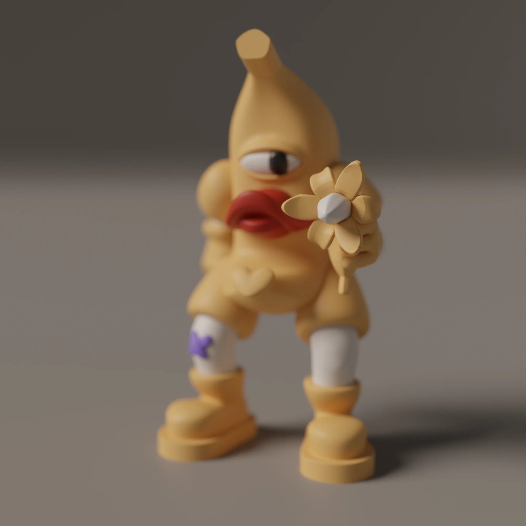 Концепт Banana Boy с цветком